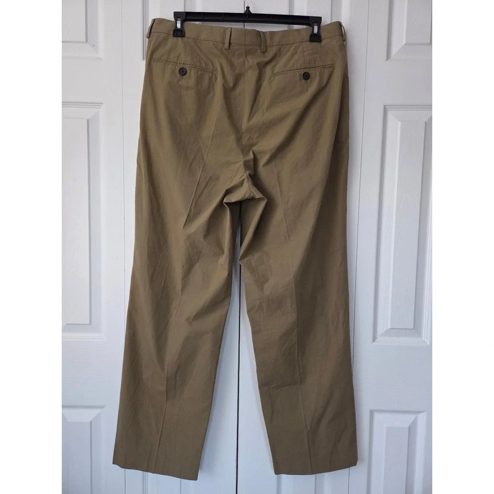 J. Crew‎ Relaxed Fit Suit Pant in Cotton Poplin 36 x 32 Khaki NWT $198 CF204